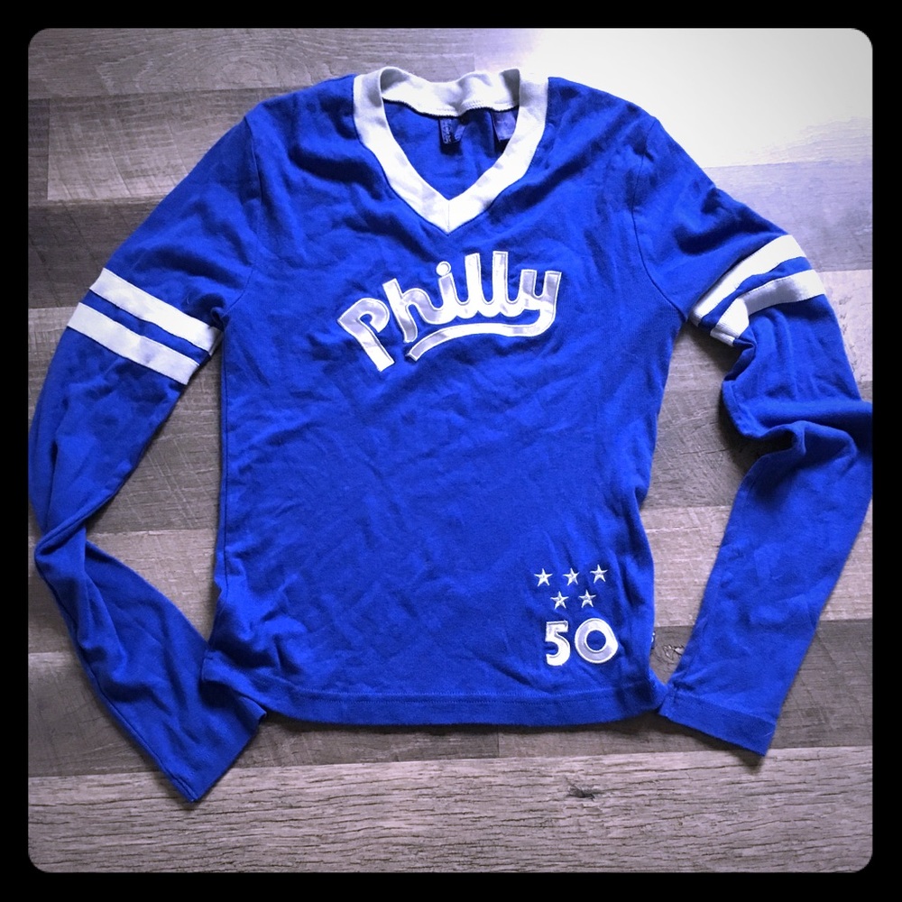 💙 VINTAGE BLUE MARLIN PHILLY RAGLAN 💙